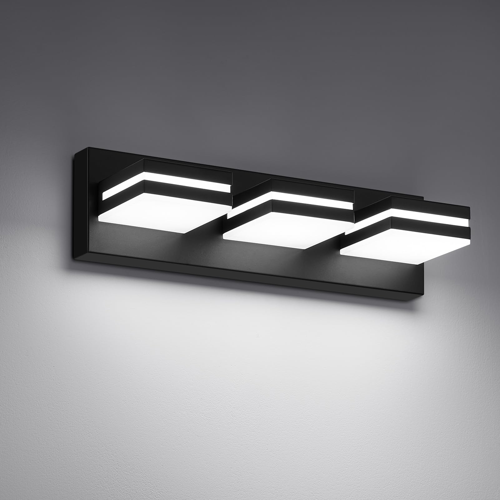 nattyan♡/3 JZEKVN Modern LED Small Bathroom Lights Fixtures 3-Light,Metal